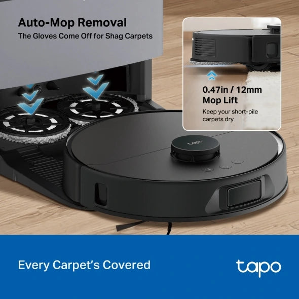 Robot Aspirador y Fregona 15000 Pa Con Estación de Autolimpieza | Tapo RV50 Pro Omni