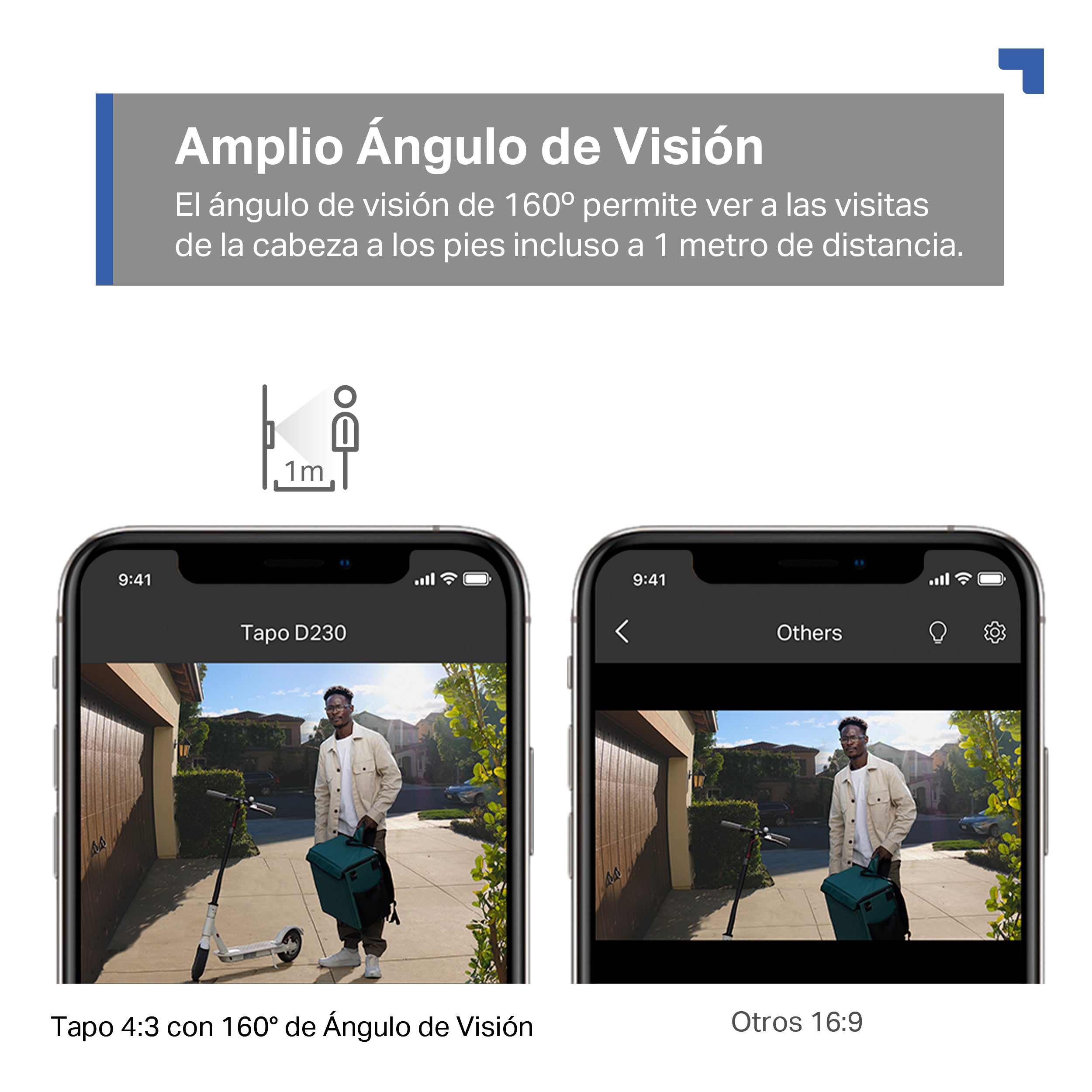 TAPO D230S1 - Timbre Inteligente con Vídeo y Batería, 2K QHD, Visión Nocturna