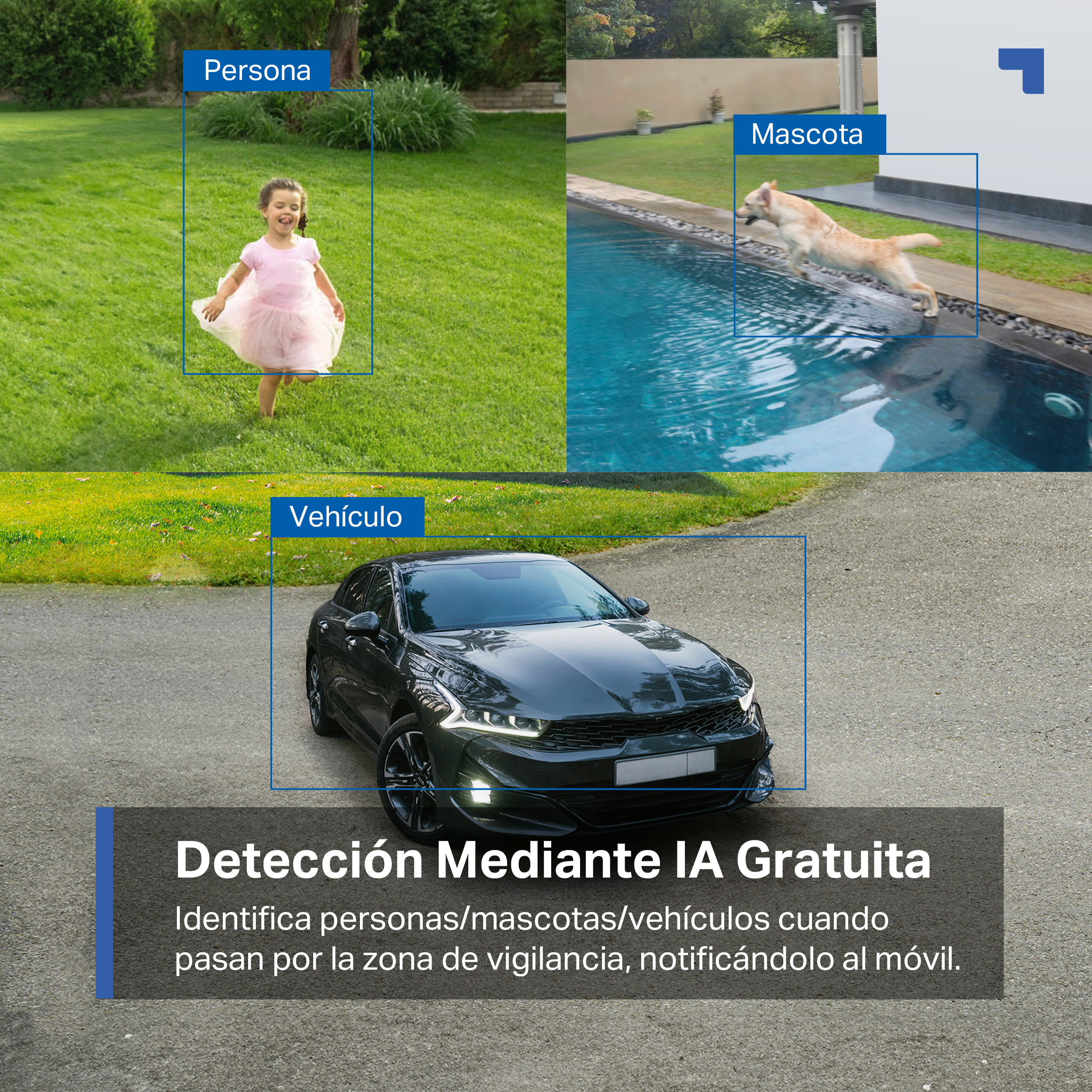 Tapo C425 Kit - Cámara de Vigilancia Wi-Fi con Batería y Panel Solar, Detección Inteligente, 2K QHD