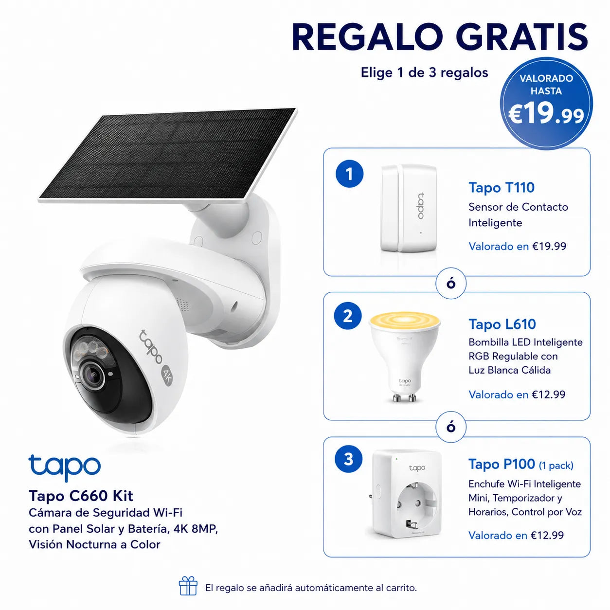 Tapo C660 Kit - Cámara de Seguridad Wi-Fi con Panel Solar y Batería, 4