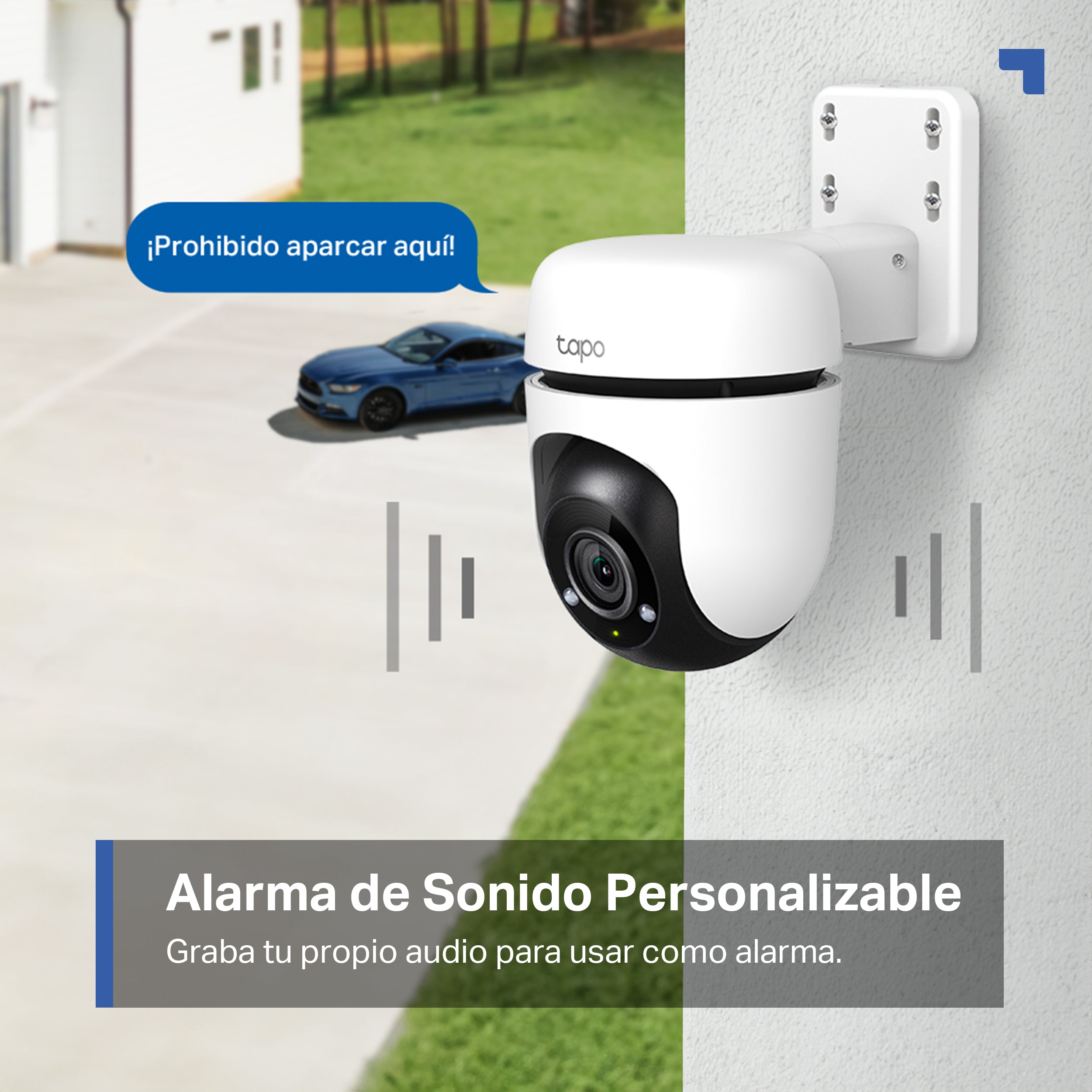 TAPO C500 - Cámara de Vigilancia Wi-Fi Inteligente para Exterior, Rotación 360º, 1080p, Detección IA, Visión Nocturna a Color, Modo Privacidad