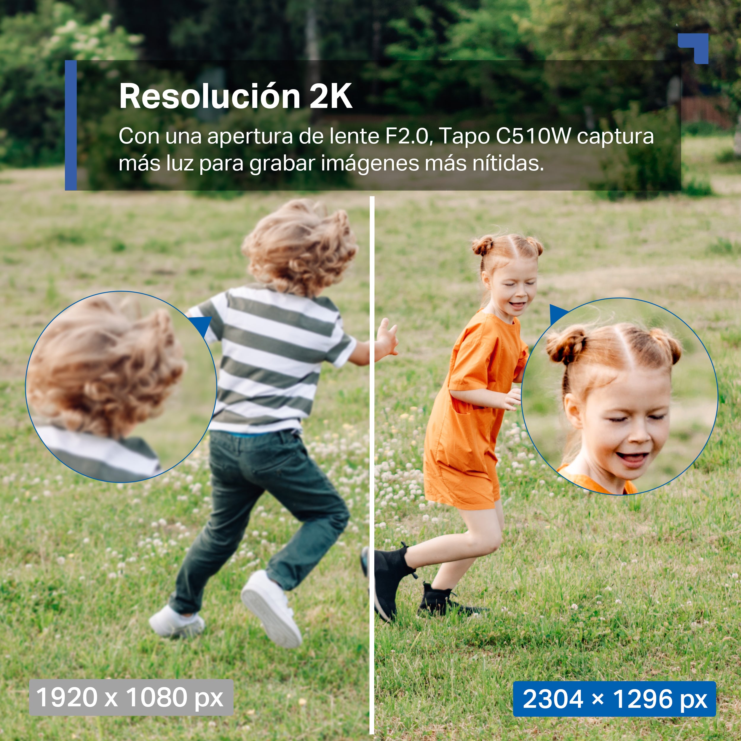 Tapo C510W - Cámara de Vigilancia Wi-Fi Inteligente para Exterior, Rotación 360º, 2K 3MP, IP65, Detección IA, Visión nocturna, Modo Privacidad