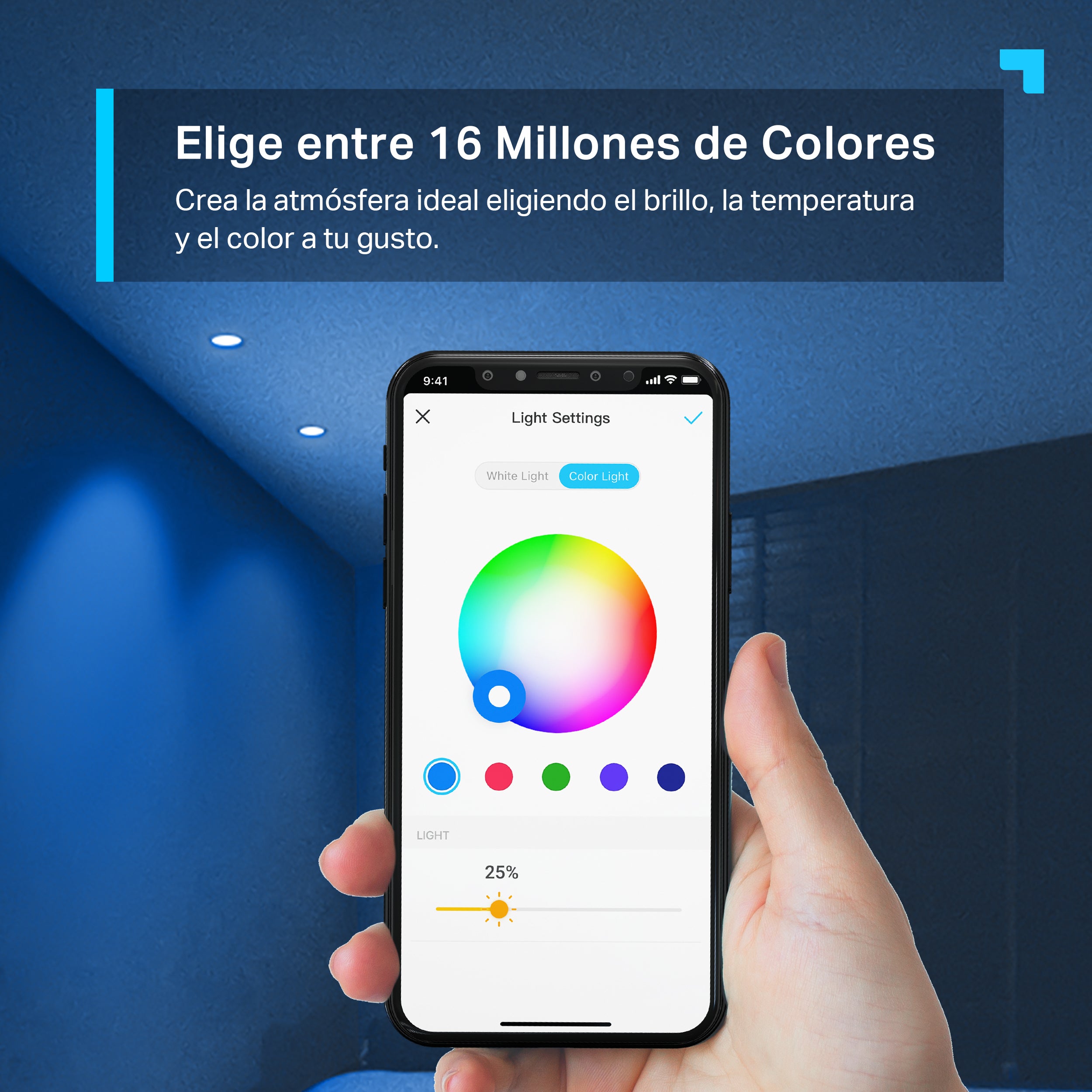 Tapo L630 - Bombilla LED Inteligente Regulable con 16 Millones de Colores RGB