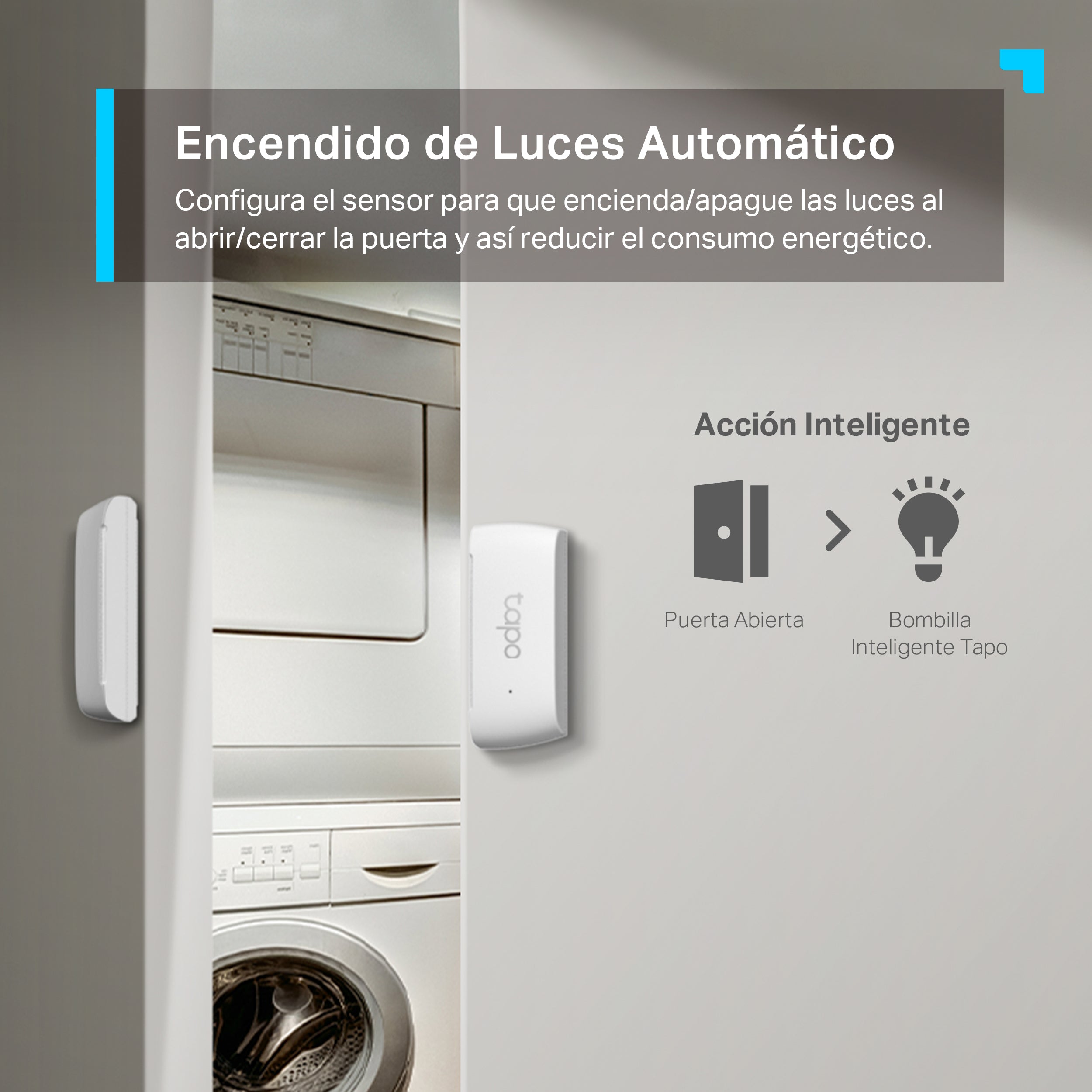 Tapo T110 - Sensor de Contacto Inteligente, Notificaciones, Fácil Instalación, Acciones Inteligentes