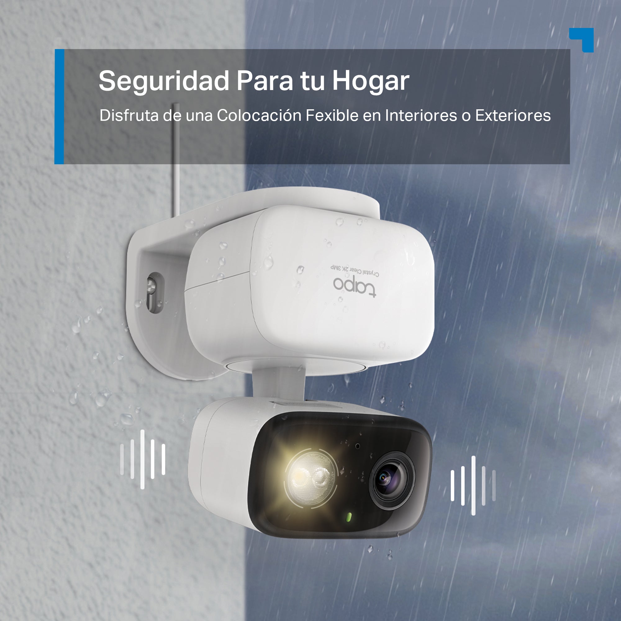 Tapo C216 - Cámara de Vigilancia Wi-Fi 2K para Exterior/Interior, 360º, Detección IA y Resistencia IP65