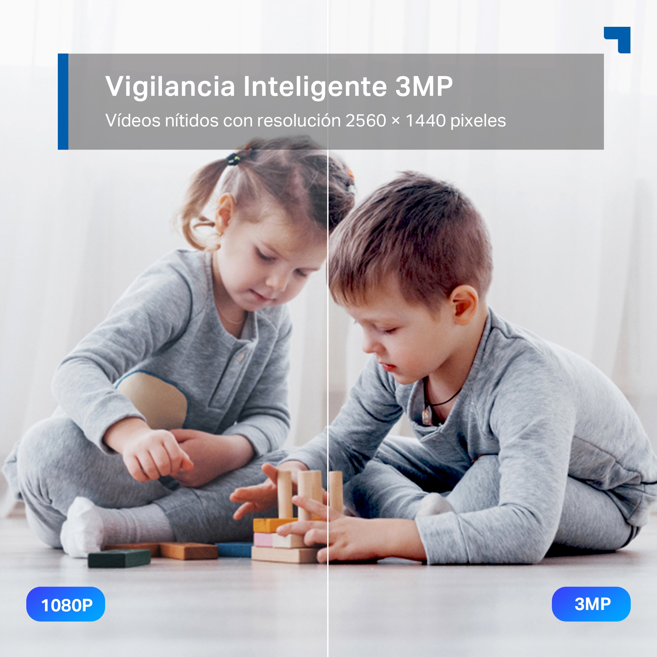 Tapo C225 - Cámara de Vigilancia Wi-Fi Inteligente, Rotación 360º, 2K QHD, Detección IA, Visión Nocturna, Modo Privacidad