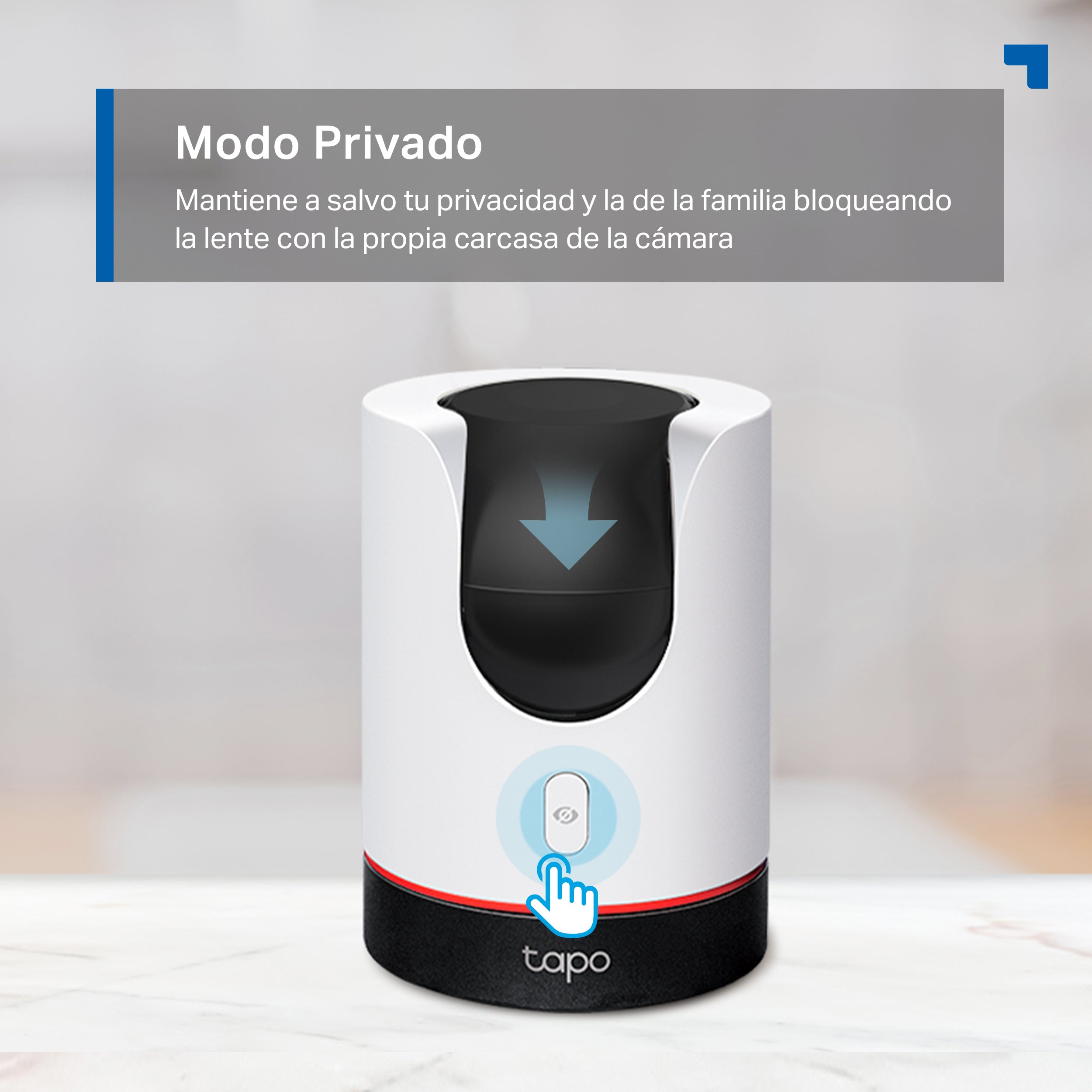 Tapo C225 - Cámara de Vigilancia Wi-Fi Inteligente, Rotación 360º, 2K QHD, Detección IA, Visión Nocturna, Modo Privacidad