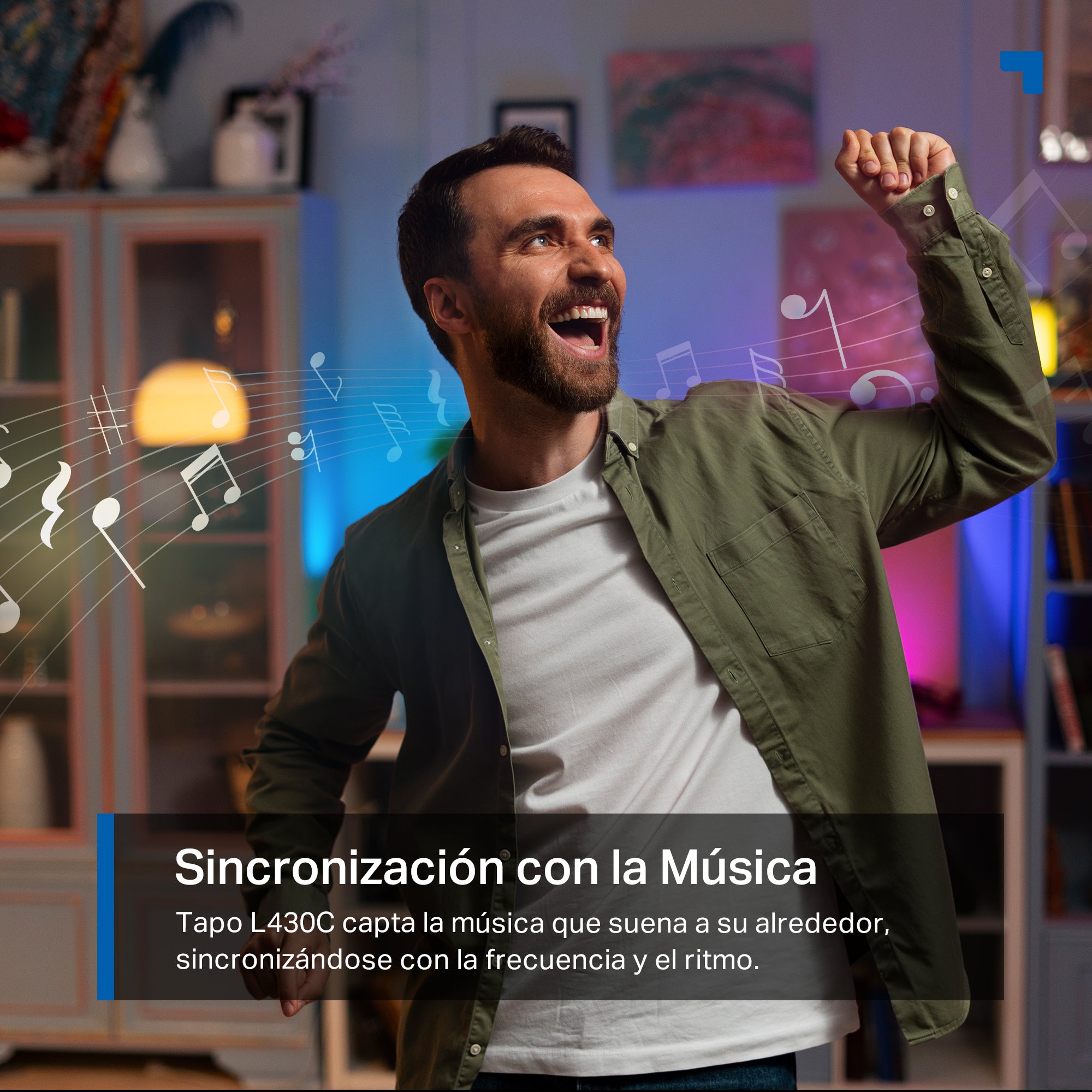 Tapo L430C - Bombilla Inteligente Multicolor Tipo Vela, 16 Millones de Colores, Horarios y Temporizador