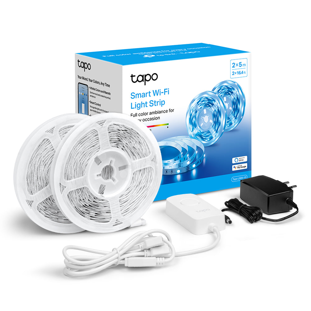 Tapo L900-10 - Tira de Luz LED Inteligente con 16 Millones de Colores RGB, 2x5 metros