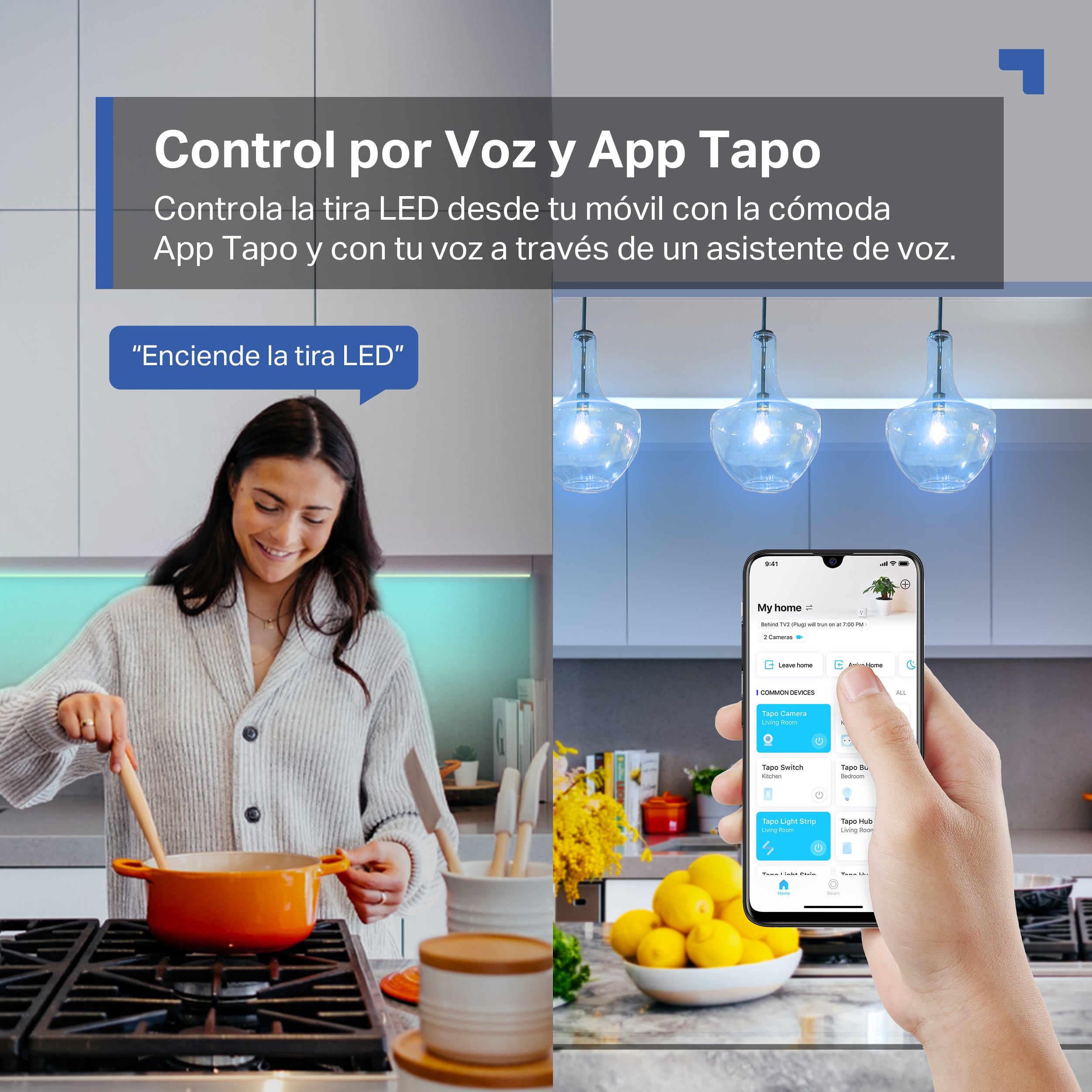 Tapo L900-5 - Tira de Luz LED Inteligente con 16 Millones de Colores RGB, 5 metros