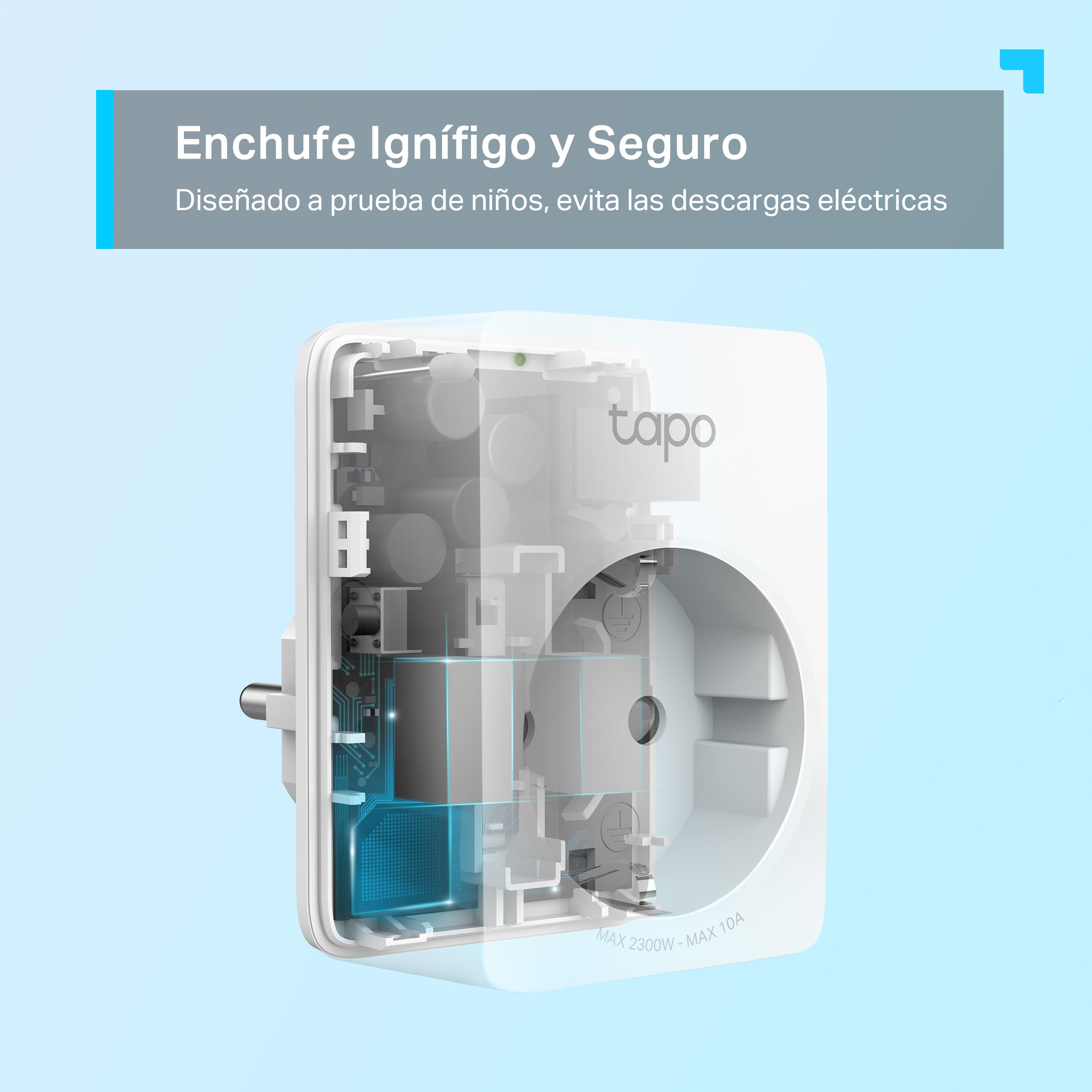 Tapo P100(1 pack) - Enchufe Wi-Fi Inteligente Mini, Temporizador y Horarios, Control por Voz