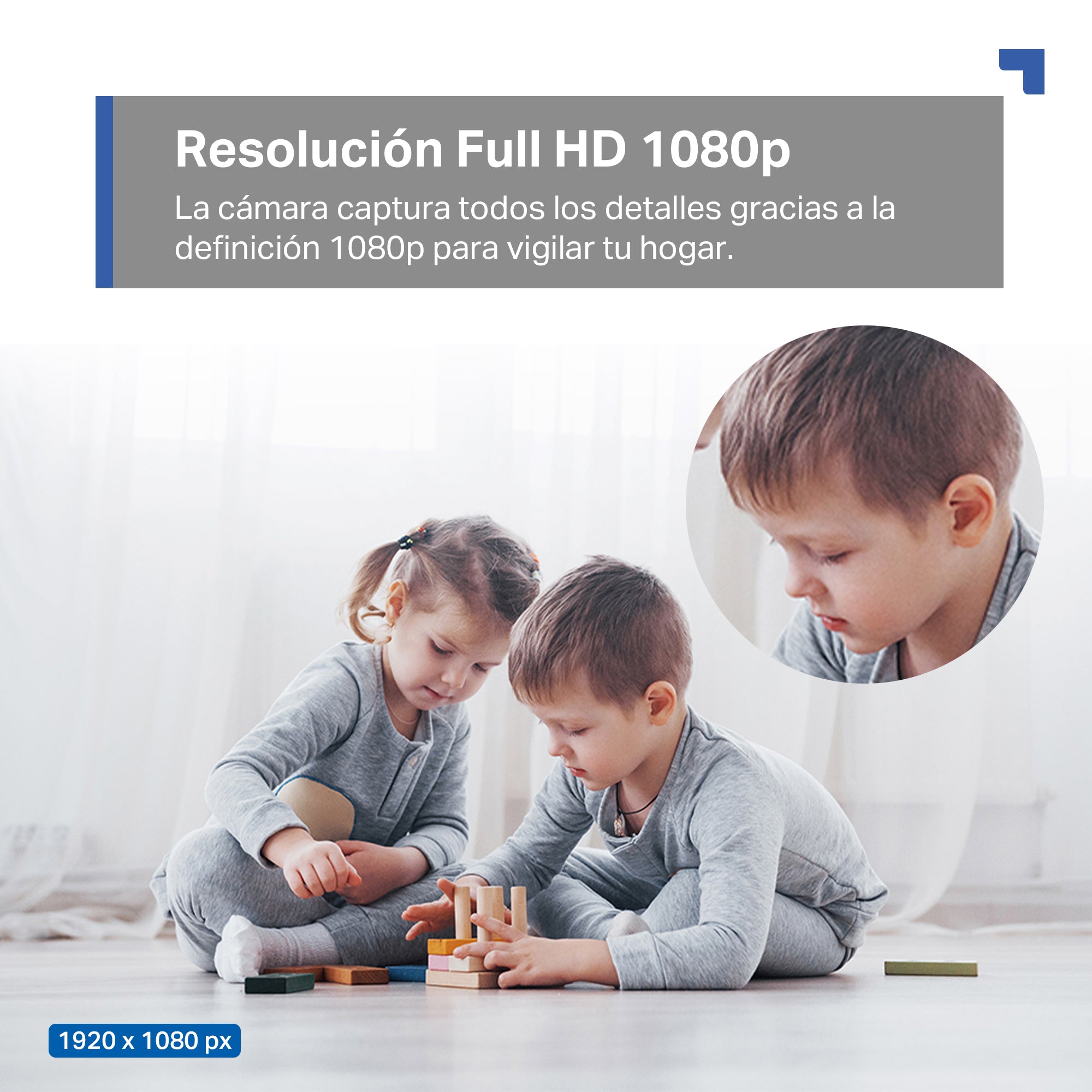 Tapo C200 - Cámara de Vigilancia Wi-Fi Inteligente, Rotación 360º, 1080p, Detección IA, Visión Nocturna