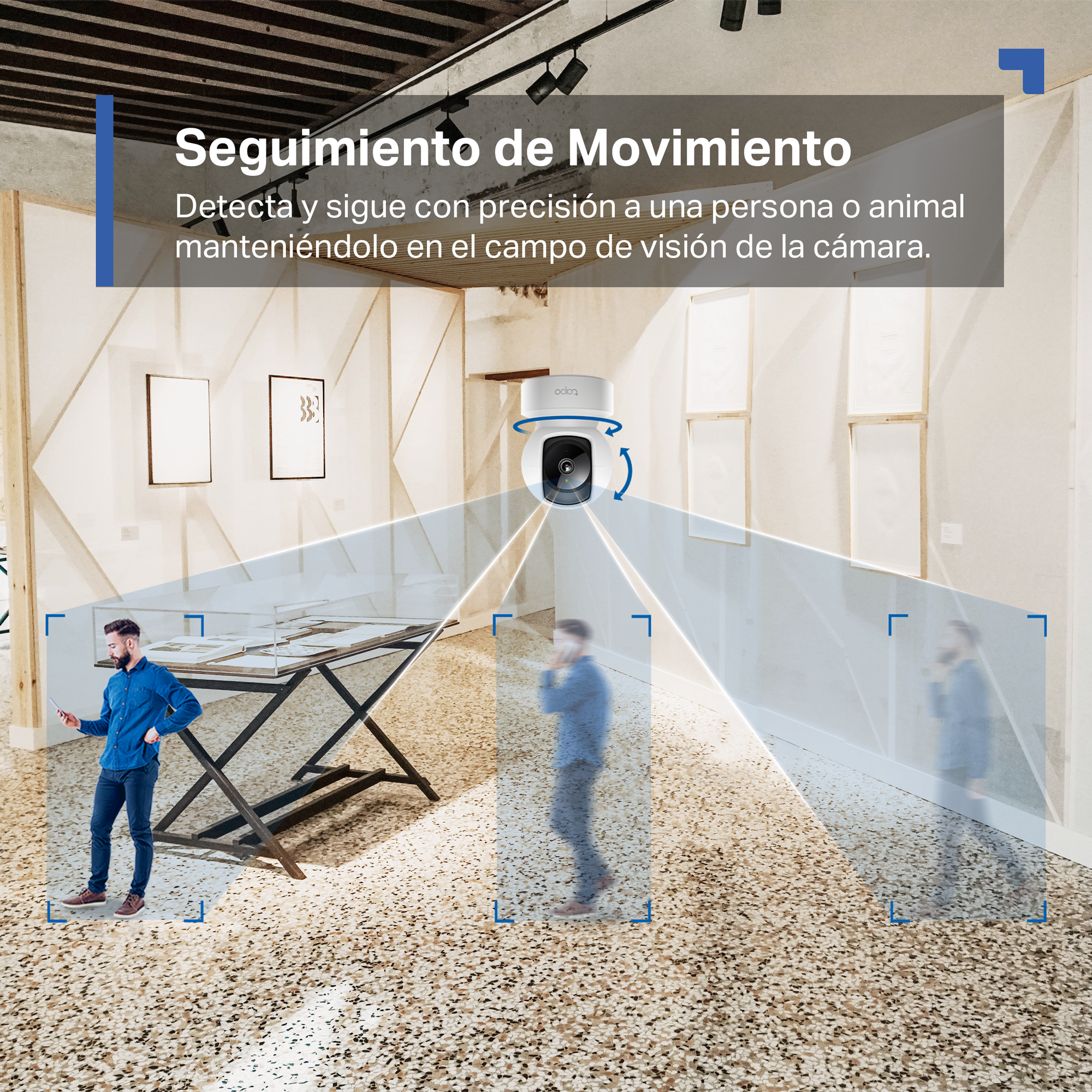 Tapo C212 - Cámara de Vigilancia Wi-Fi Inteligente, Rotación 360º, 2K 3MP, Detección IA, Visión Nocturna