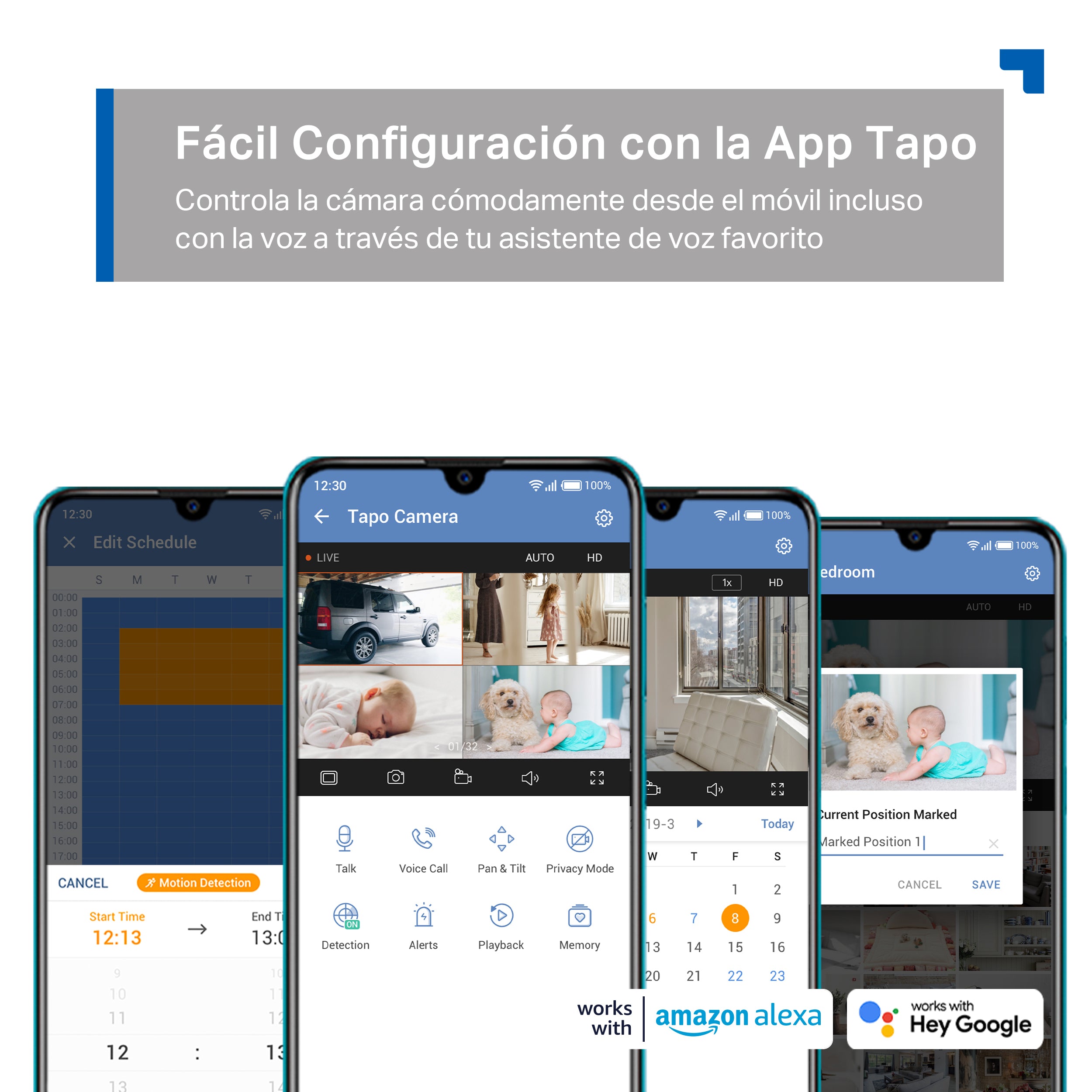 Tapo C320WS - Cámara de Vigilancia Wi-Fi para Exterior, 2K QHD, Visión Nocturna a Color, Detección IA