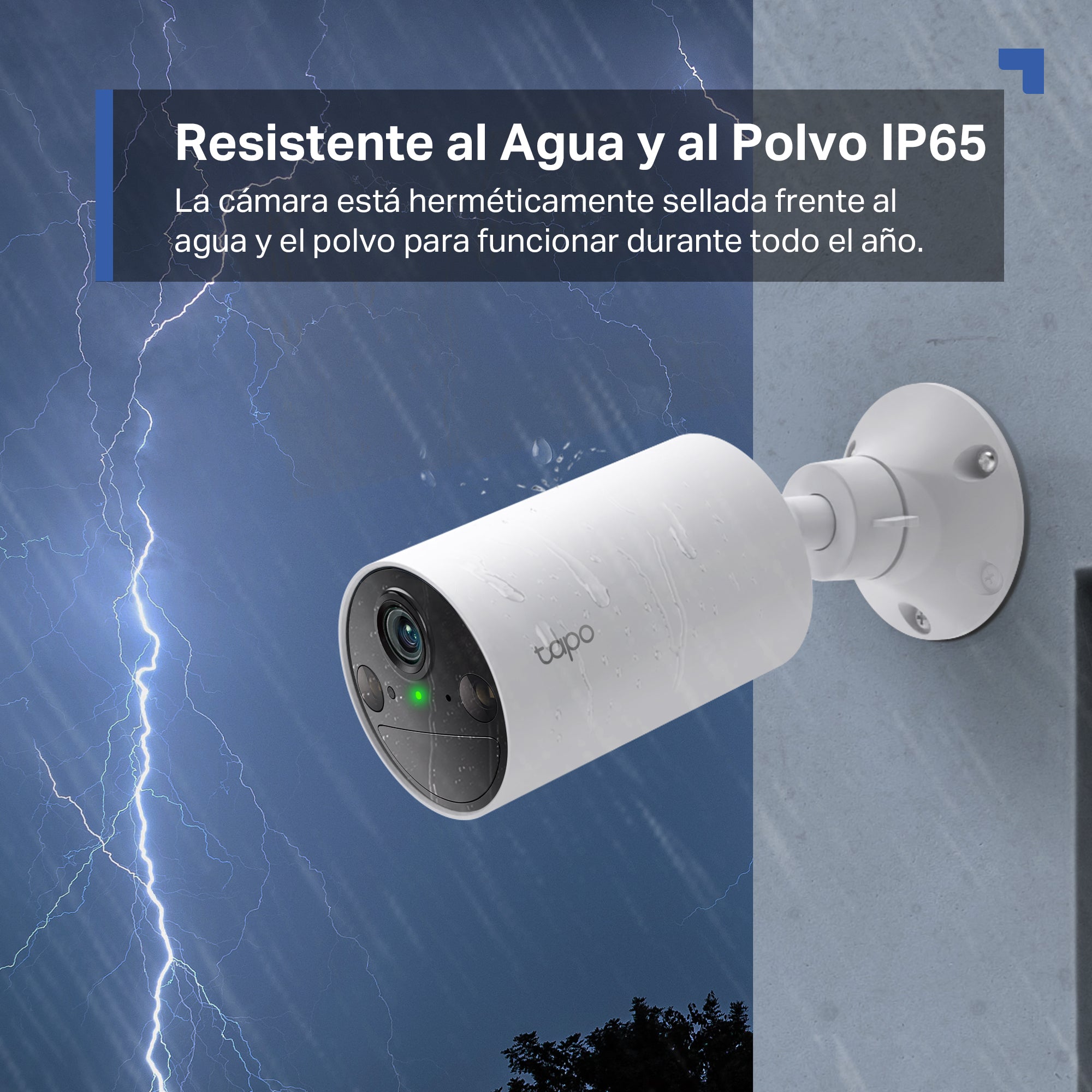 TAPO C410 - Cámara de Seguridad Inteligente Sin Cables para Interiores y Exteriores