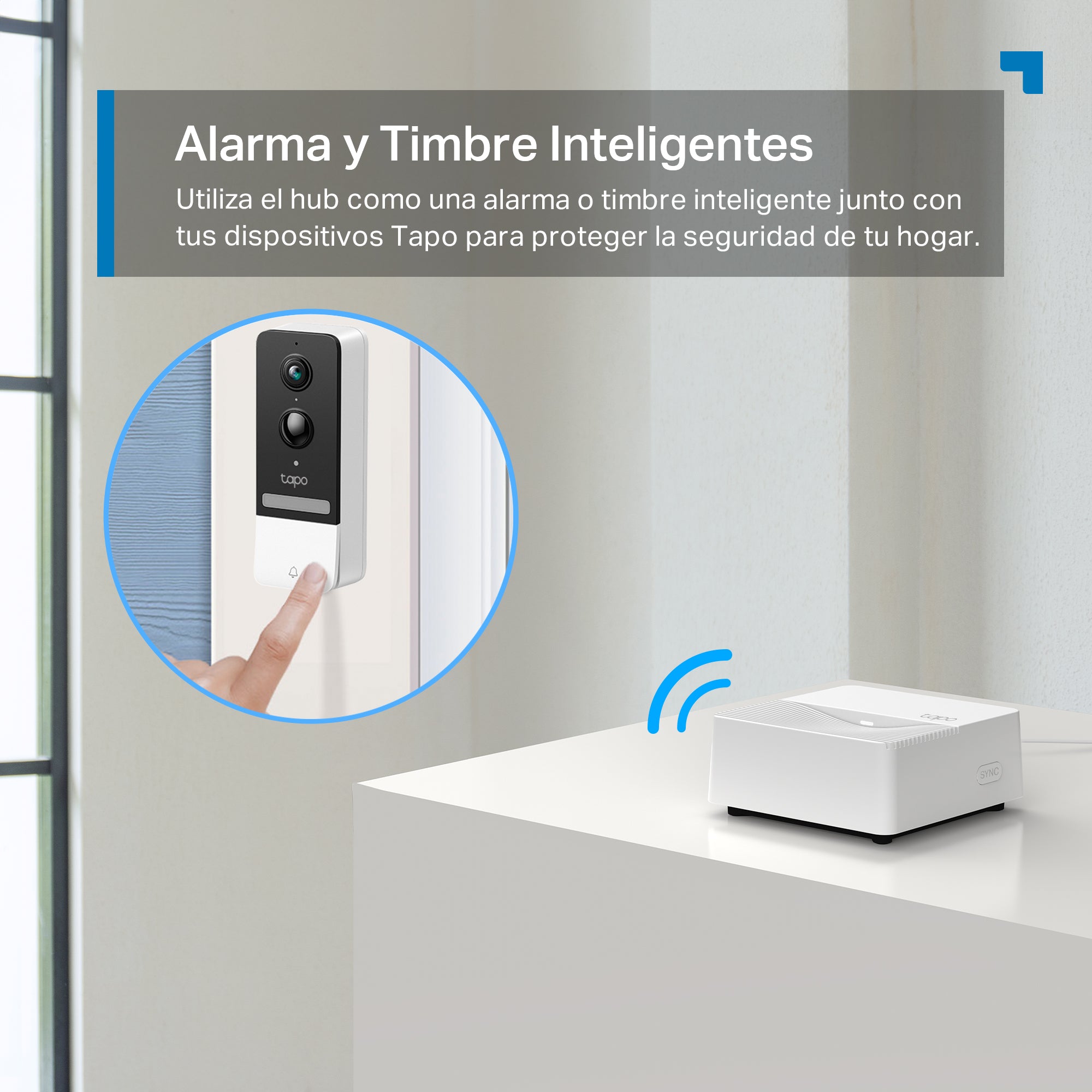 Tapo H200 - Hub Inteligente Tapo, Alarma y Timbre Inteligentes, Conecta hasta 64 Dispositivos