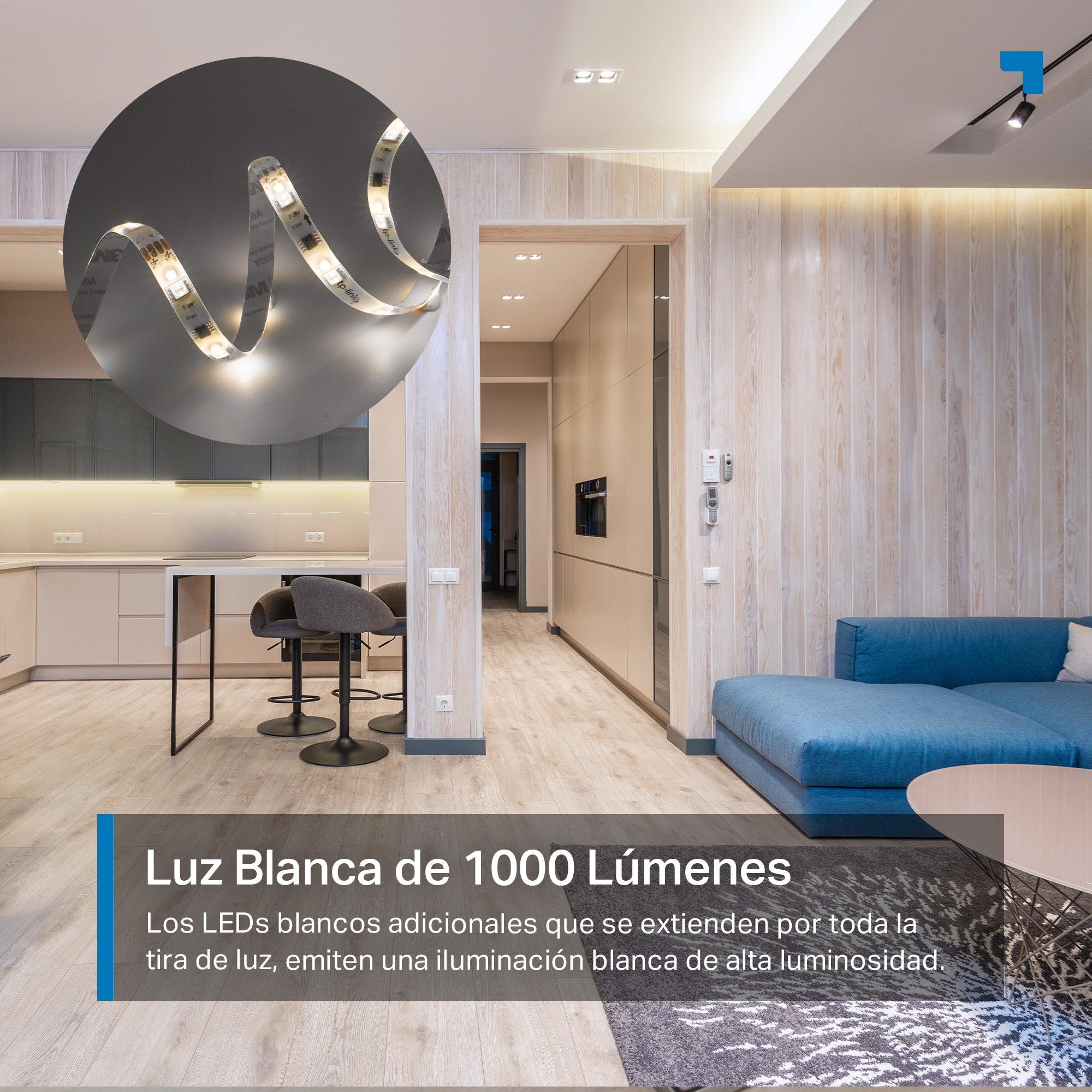 Tapo L930-5 - Tira LED Wi-Fi Inteligente Multicolor con 50 Zonas de Color Independientes