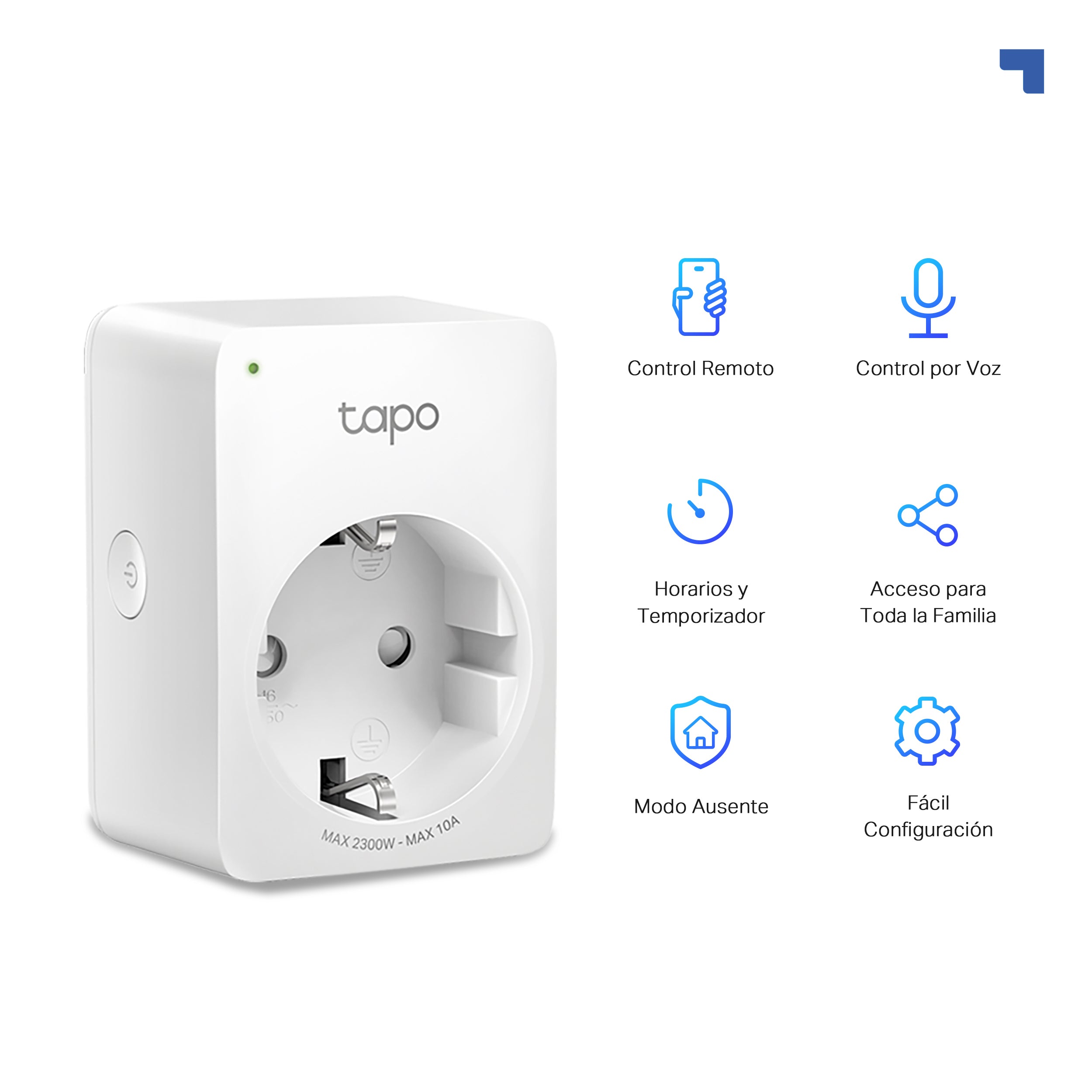 Tapo P100 (4-pack) - Enchufe Wi-Fi Inteligente Mini