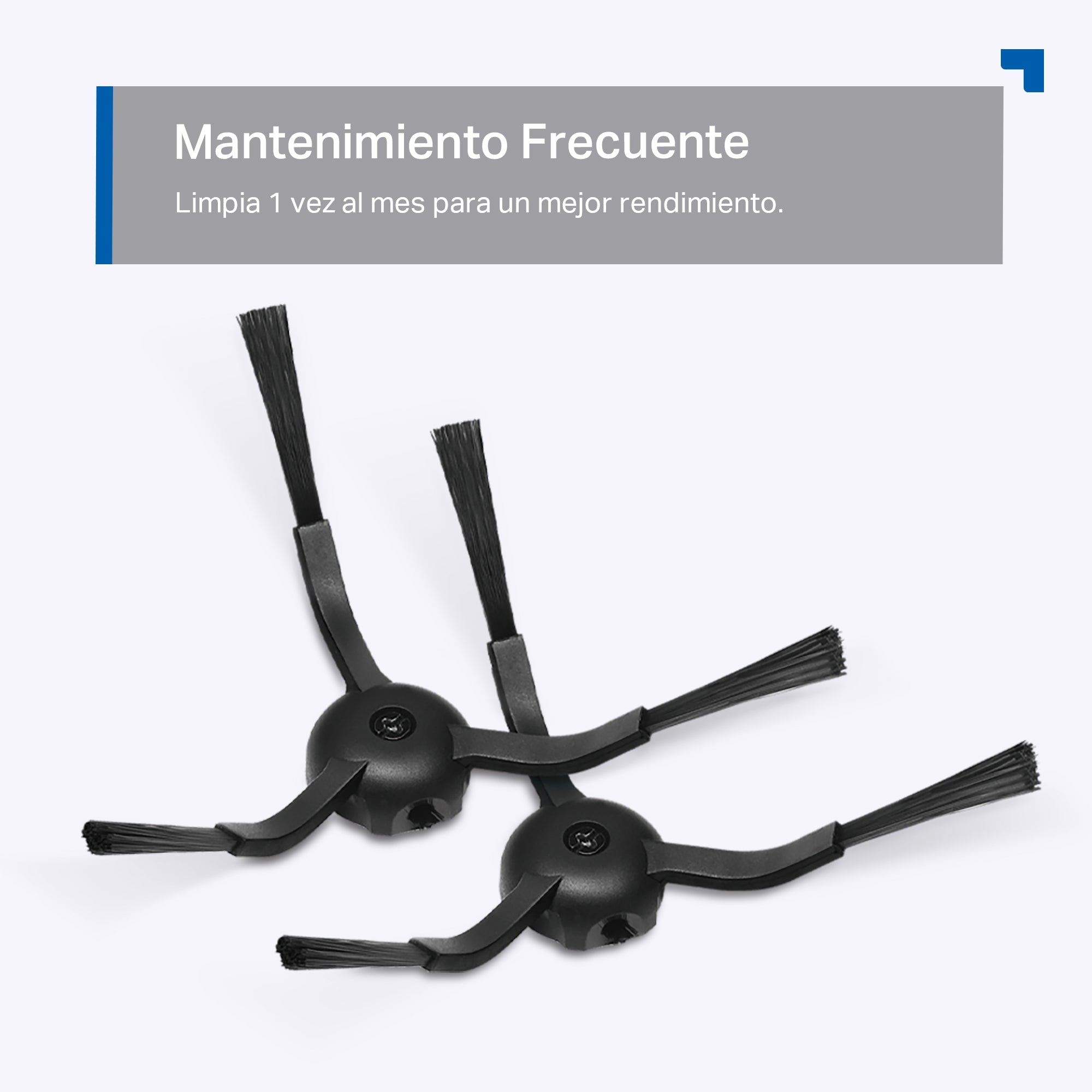 Tapo RVA105 - Kit de Repuestos para Robot Aspirador (1x Cepillo Principal, 2x Cepillo Lateral, 2x Filtro HEPA)
