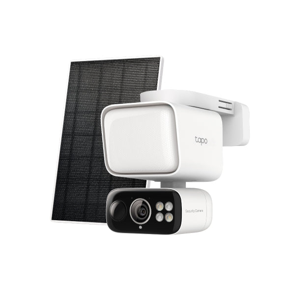 2K 3MP 360° 800 Lúmenes Cámara Solar con Foco | Tapo C615F KIT
