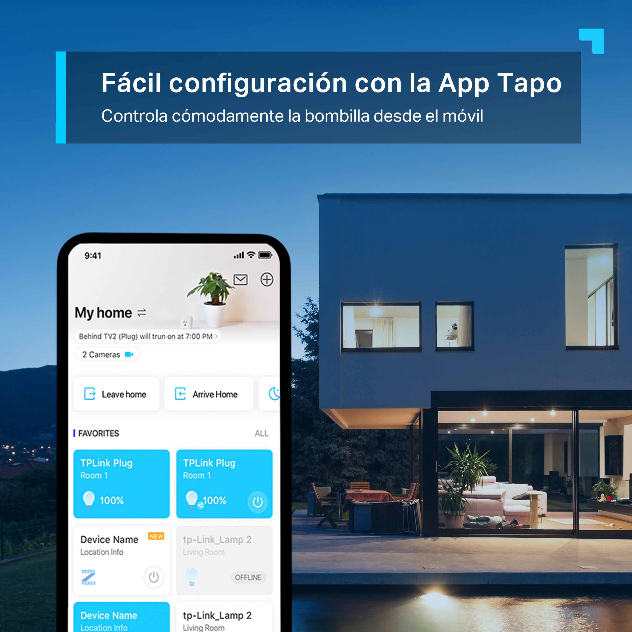 Tapo L610 - Bombilla LED Inteligente RGB Regulable con Luz Blanca Cálida