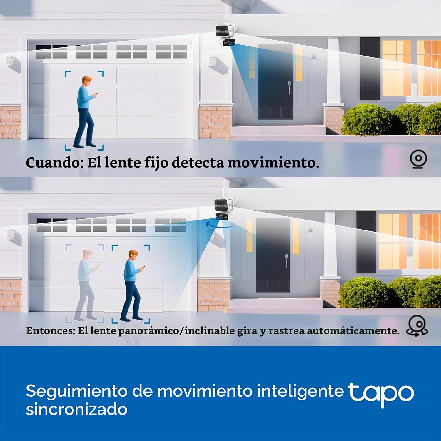 4K Doble Lente Cámara Exterior 360° con IA | Tapo C575D