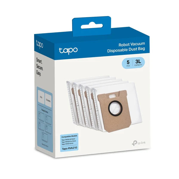 Tapo RVA210 | Bolsas de polvo desechables para Tapo RV50 Pro Omni