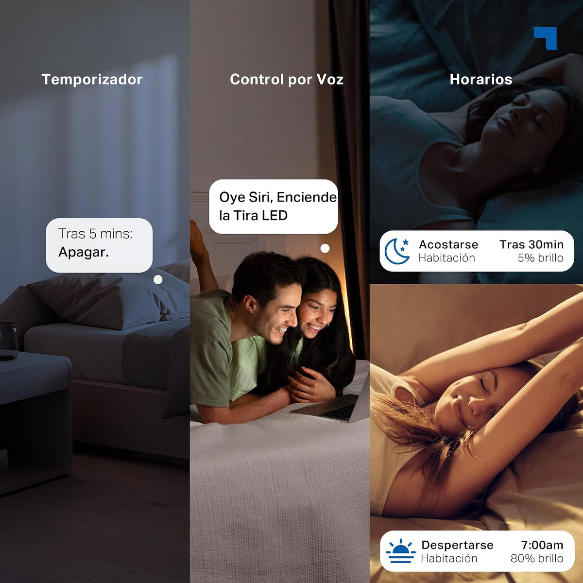 Tira de Luz LED Wi-Fi Inteligente de 6 m con Doble Sensor de Movimiento | Tapo L901-6