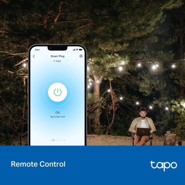Tapo P410M | Enchufe WiFi Exterior IP54 Resistente al Agua y Polvo