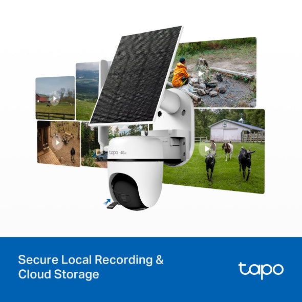 2K 3MP 360° Cámara Solar con Tarjeta SIM | Tapo C615G KIT