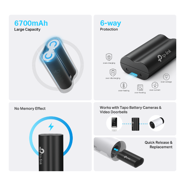 Tapo A100 - Batería de 6700mAh para Productos Tapo