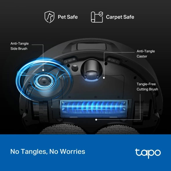 Robot Aspirador y Fregona 15000 Pa Con Estación de Autolimpieza | Tapo RV50 Pro Omni