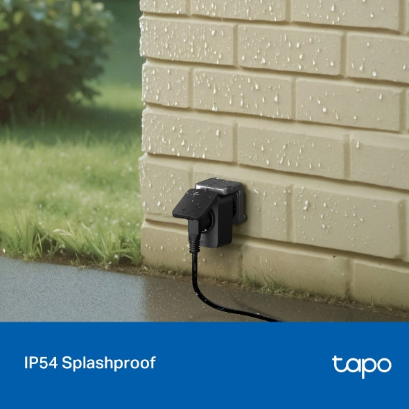 Tapo P410M | Enchufe WiFi Exterior IP54 Resistente al Agua y Polvo