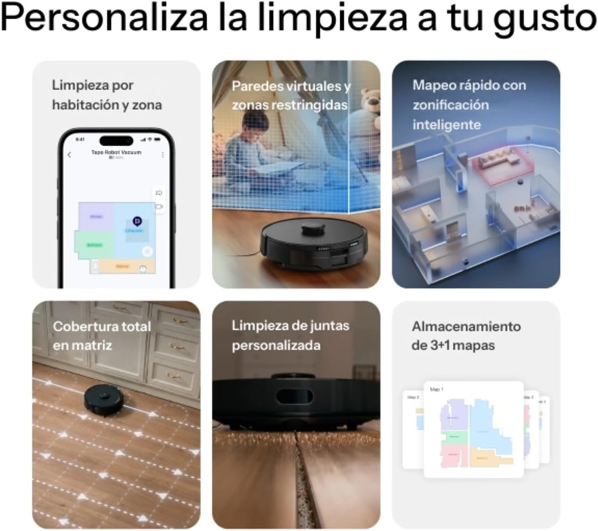 25.000 Pa Robot Aspirador y Friegasuelos con LiDAR y Base de Autovaciado | Tapo RV30 Max Turbo