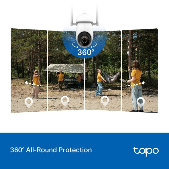 4K 8MP 360° Cámara Solar con Tarjeta SIM | Tapo C665G KIT
