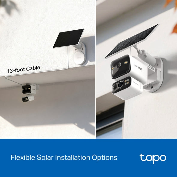 2K+2K Doble Lente 360° Cámara Solar | Tapo C645D KIT