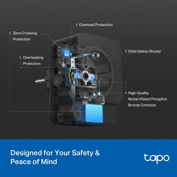 Tapo P410M | Enchufe WiFi Exterior IP54 Resistente al Agua y Polvo