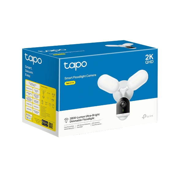 2K 4MP 2800 Lúmenes Cámara con Foco | Tapo C720