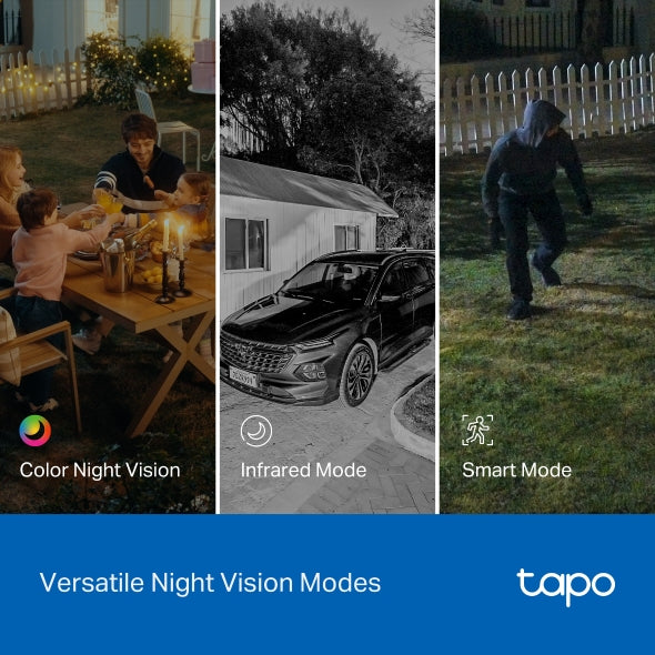 2K+2K Doble Lente 360° Cámara de Exterior | Tapo C545D