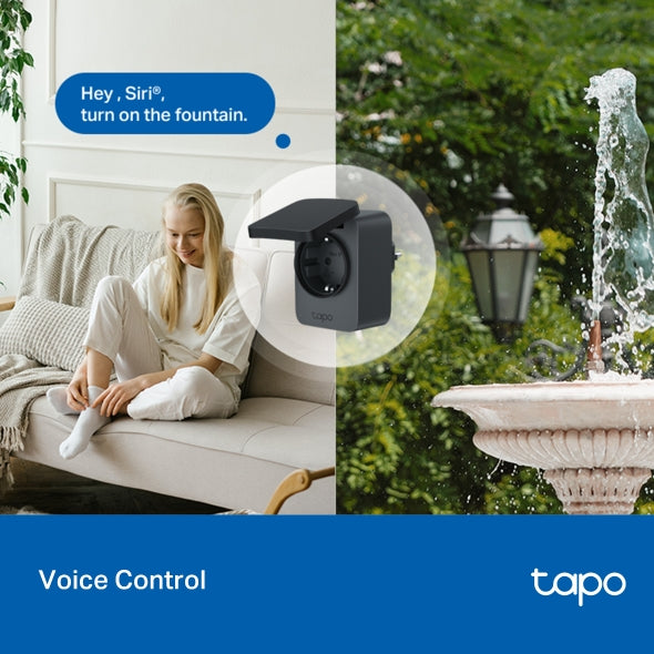 Tapo P410M | Enchufe WiFi Exterior IP54 Resistente al Agua y Polvo