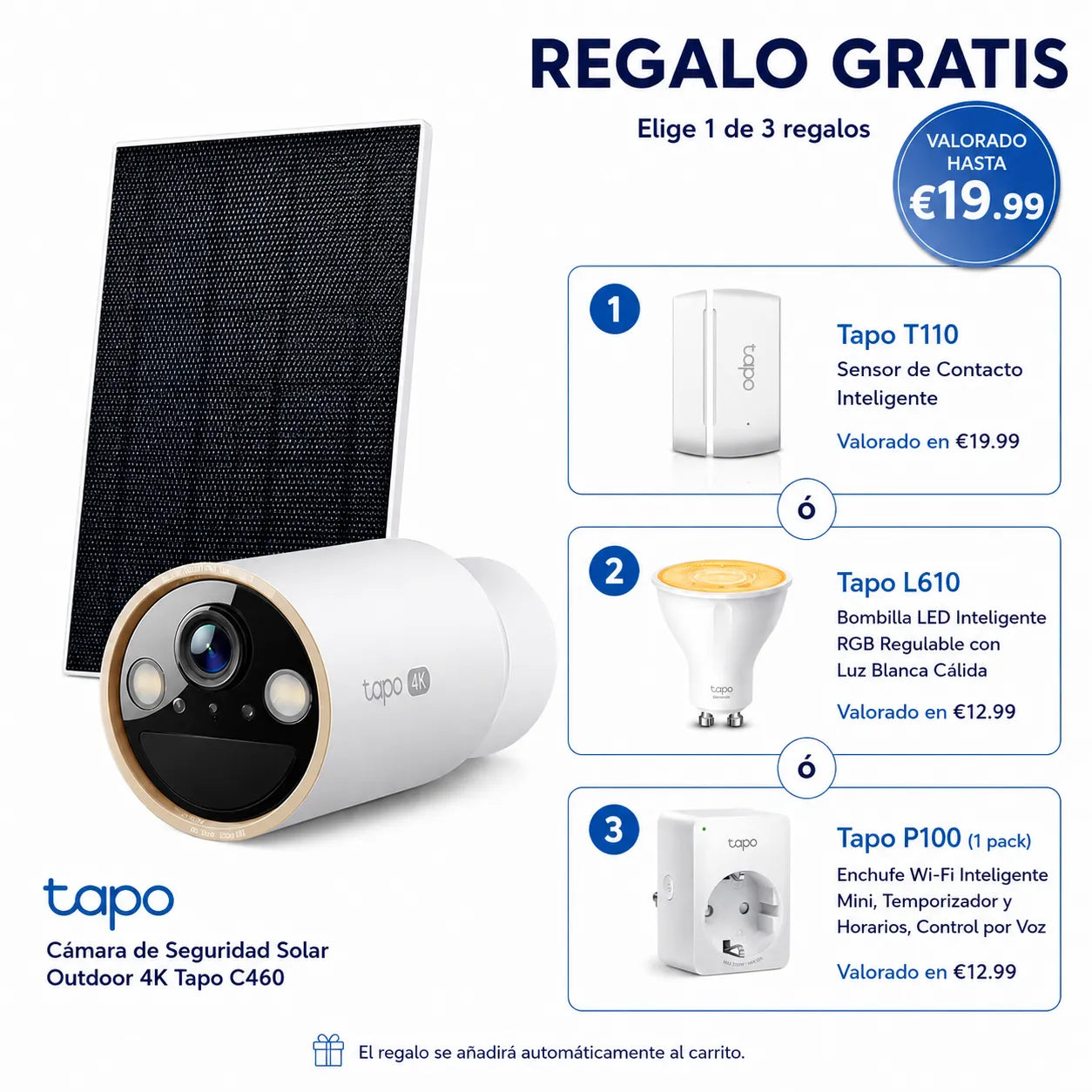 4K 8MP 10000mAh Cámara Solar con Batería | Tapo C460 KIT