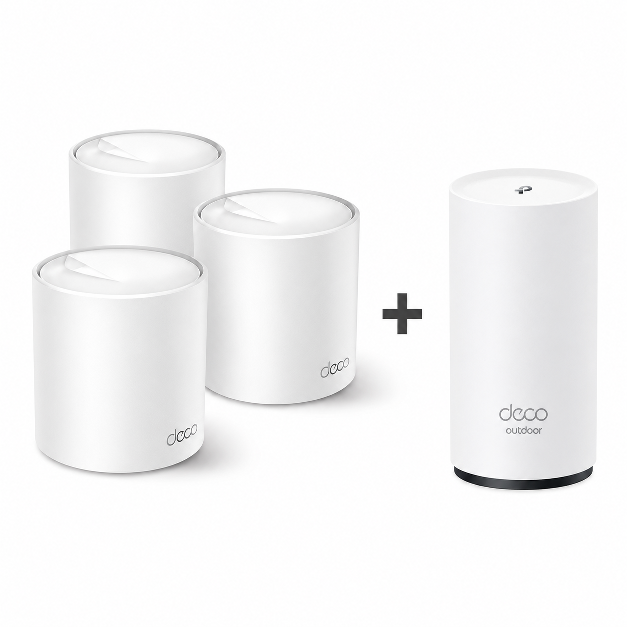 Wi-Fi 6 AX3000 Mesh Interior + Exterior | Deco X50 (3-pack) + X50-Outdoor