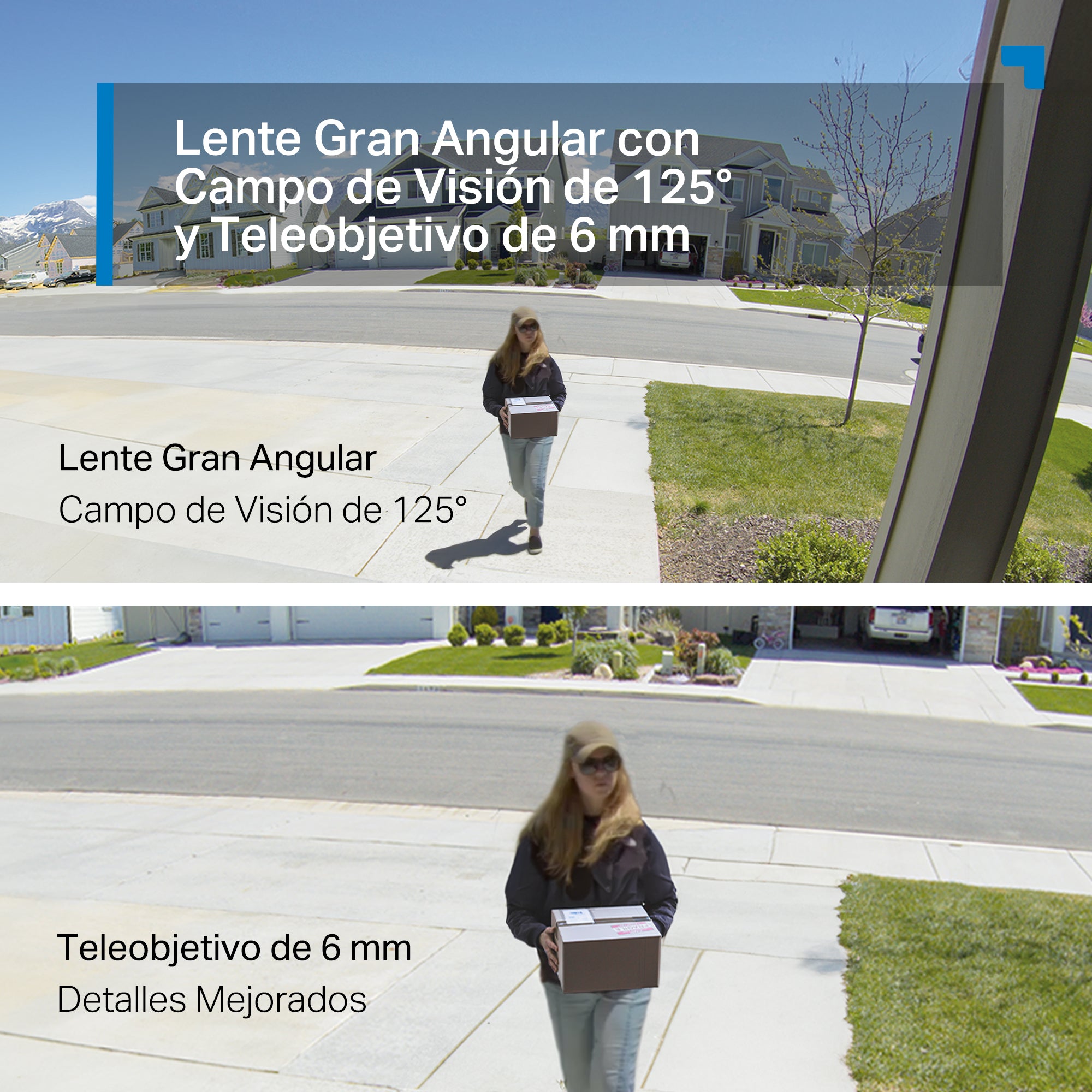 Tapo C246D - Cámara de Vigilancia Wi-Fi Doble Lente 2K QHD para Exterior/Interior, 360º, Detección IA y Resistencia IP65