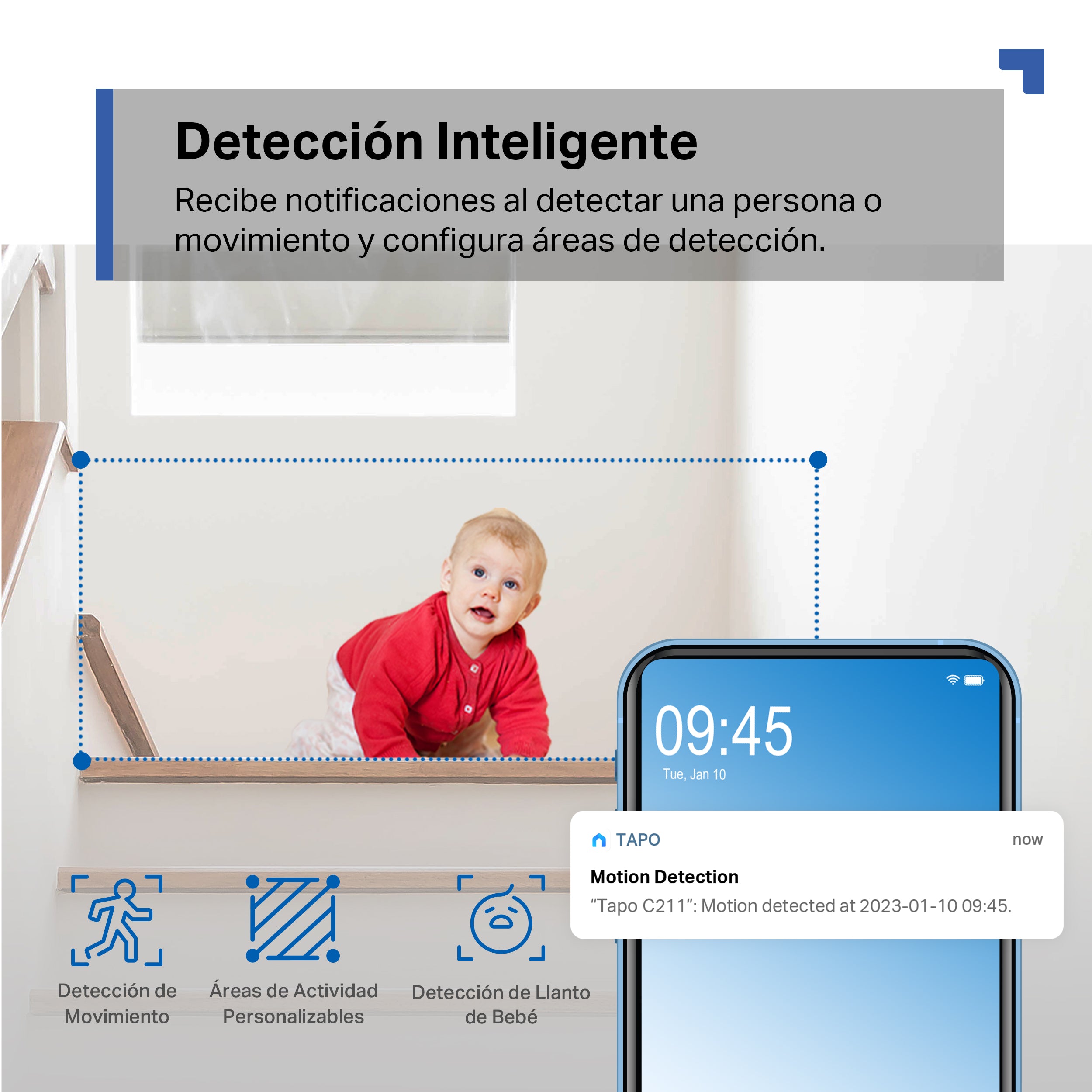TAPO C211 - Cámara de Vigilancia Wi-Fi Inteligente, Rotación 360º, 2K 3MP, Detección IA, Visión Nocturna, Modo Privacidad, Color Negro