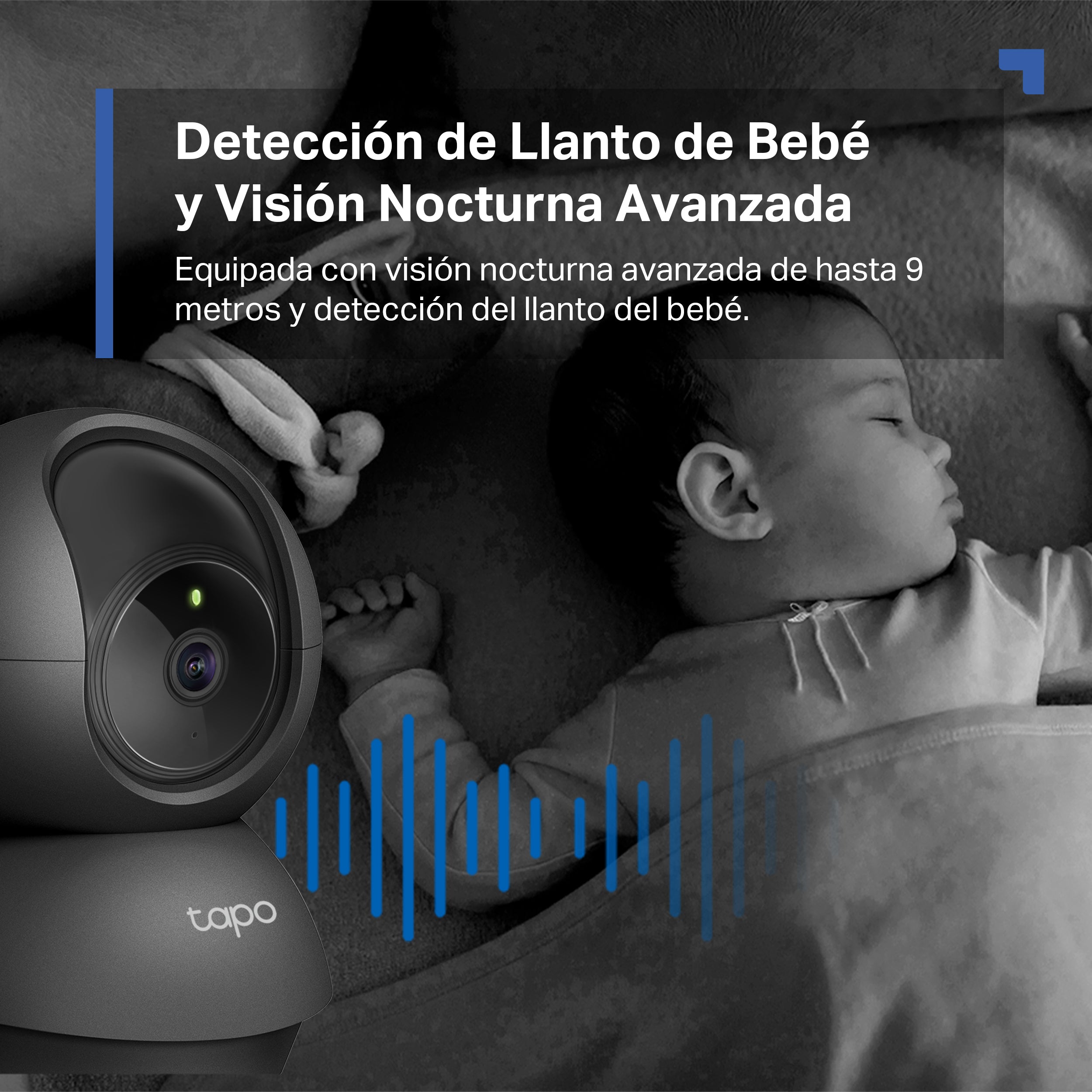 TAPO C211 - Cámara de Vigilancia Wi-Fi Inteligente, Rotación 360º, 2K 3MP, Detección IA, Visión Nocturna, Modo Privacidad, Color Negro