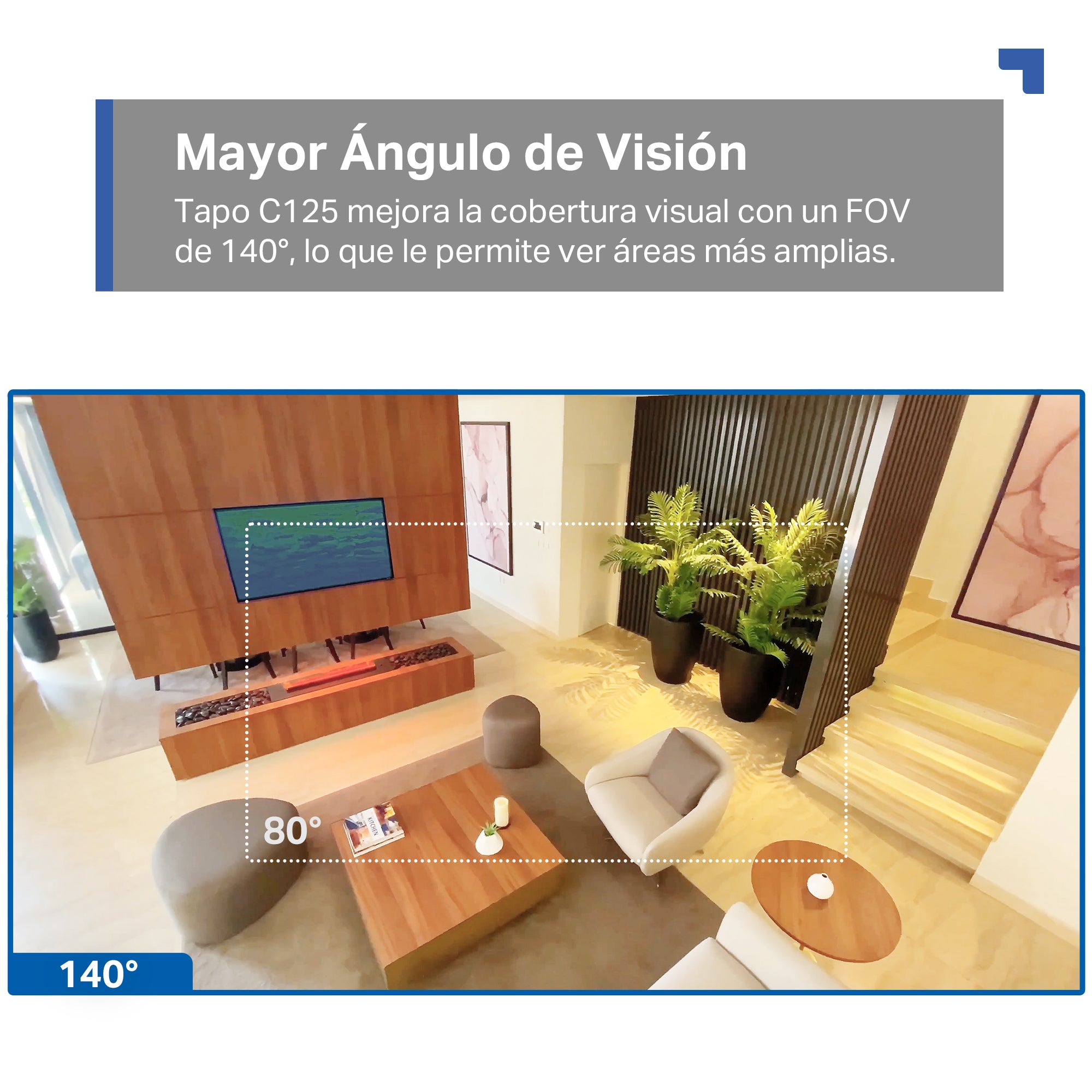 Tapo C125 - Cámara de Vigilancia Base Magnética, Detección por IA y Wi-Fi 6