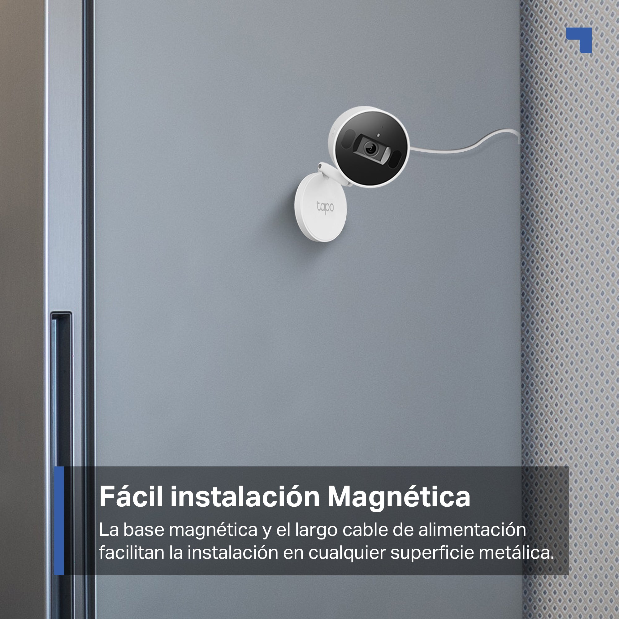 Tapo C125 - Cámara de Vigilancia Base Magnética, Detección por IA y Wi-Fi 6