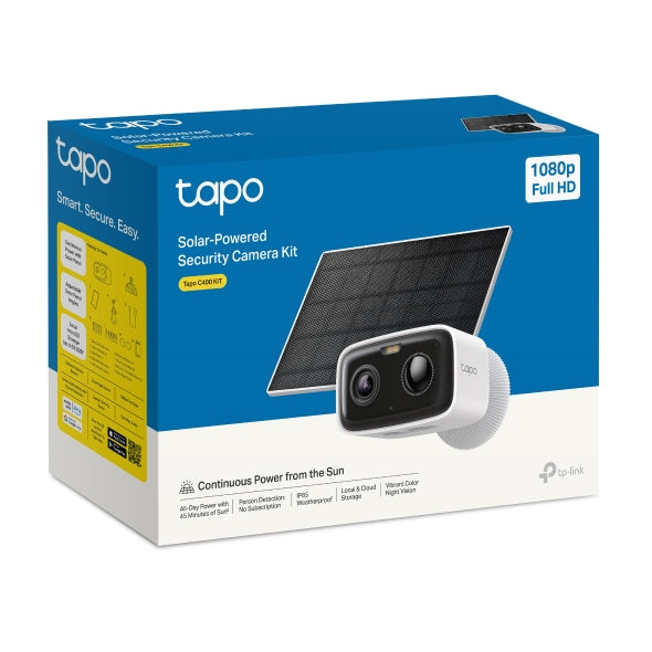 1080p Solar con IA Exterior IP65 | Tapo C400 KIT