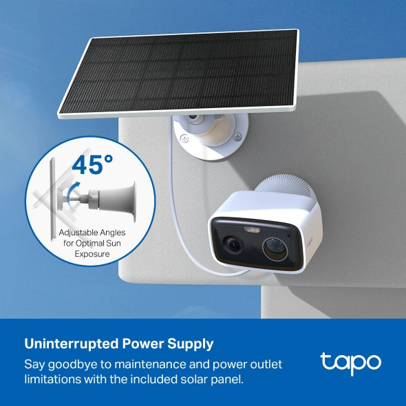 1080p Solar con IA Exterior IP65 | Tapo C400 KIT