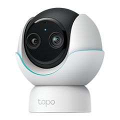 Tapo C840 - Cámara de Vigilancia para Bebé  Doble Lente 2K 3MP + 1080p, 360º, Visión Nocturna a Color, Detección IA Gratuita